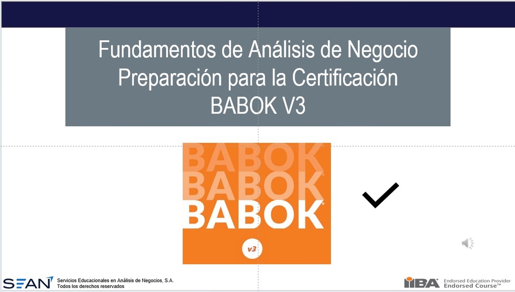 Fundamentos de Análisis de Negocios - Preparación para la Certificación (En Línea)